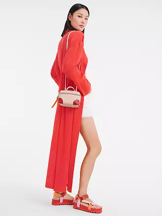 LONGCHAMP | Le Pliage Cuir Umhängetasche X-Small, Pale Pink | rosa