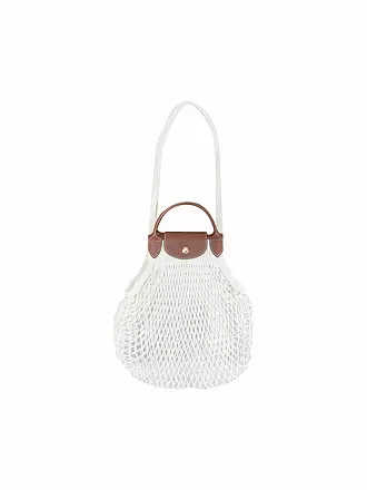 LONGCHAMP | Le Pliage Filet Collection Handtasche, Ecru | lila