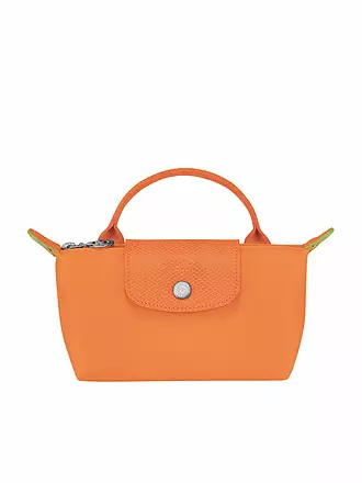 LONGCHAMP | Le Pliage Green Pochette mit Henkel, Graphite | orange