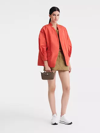 LONGCHAMP | Le Pliage Green Pochette mit Henkel, Graphite | braun