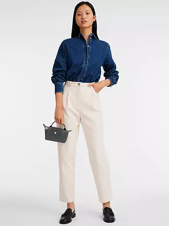 LONGCHAMP | Le Pliage Green Pochette mit Henkel, Graphite | grün