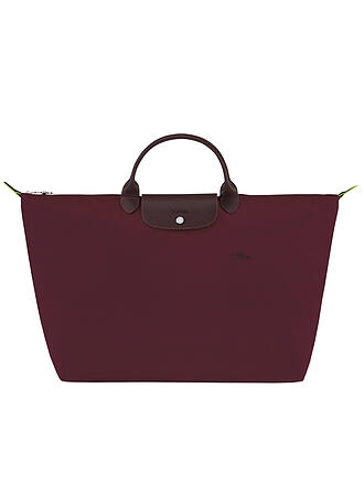 LONGCHAMP | Le Pliage Green Reisetasche Large, Cognac | dunkelrot
