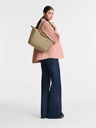 LONGCHAMP | Le Pliage Green Shopper Large, Graphite | grün