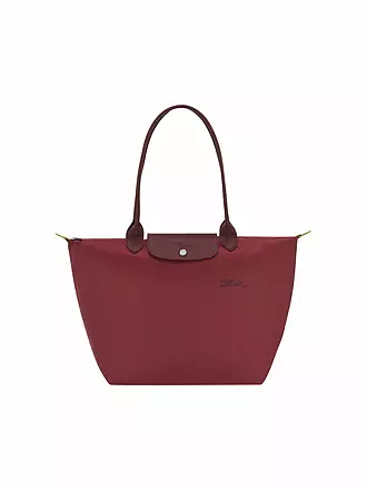 LONGCHAMP | Le Pliage Green Shopper Large, Moka | dunkelrot