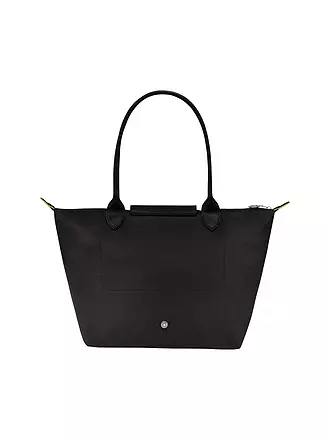 LONGCHAMP | Le Pliage Green Shopper Small, Black | orange