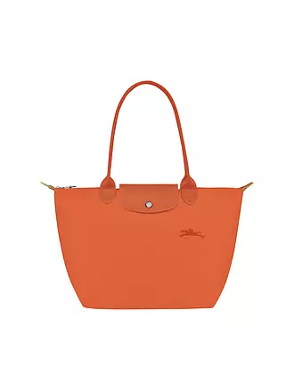 LONGCHAMP | Le Pliage Green Shopper Small, Graphite | orange