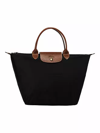 LONGCHAMP | Le Pliage Original Handtasche Medium, Black | grün