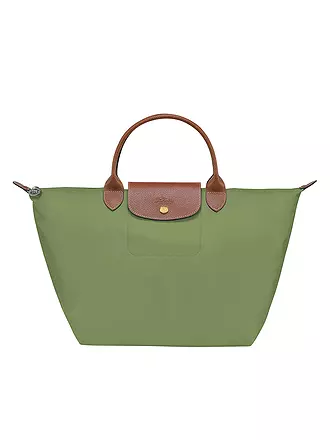 LONGCHAMP | Le Pliage Original Handtasche Medium, Black | grün