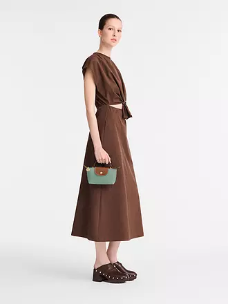 LONGCHAMP | Le Pliage Original Pochette mit Henkel, Black | grün