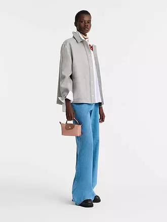 LONGCHAMP | Le Pliage Original Pochette mit Henkel, Celadon | rosa