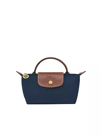 LONGCHAMP | Le Pliage Original Pochette mit Henkel, Navy | braun