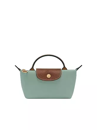 LONGCHAMP | Le Pliage Original Pochette mit Henkel, Navy | grün