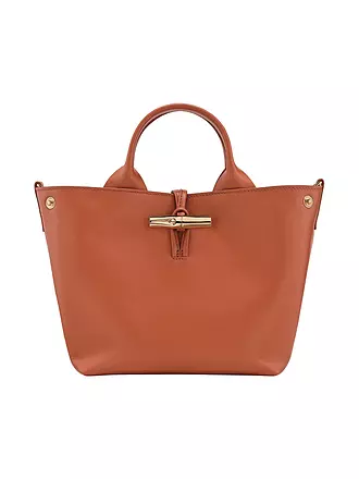 LONGCHAMP | Le Roseau Handtasche Small, Ecorce | dunkelrot