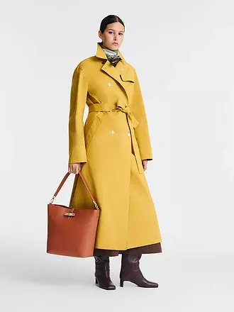 LONGCHAMP | Le Roseau Schultertasche Medium, Ecorce | dunkelrot