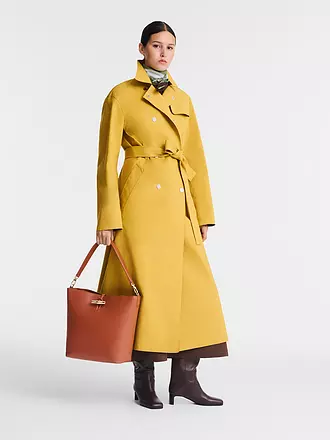 LONGCHAMP | Le Roseau Schultertasche Medium, Ecorce | dunkelrot