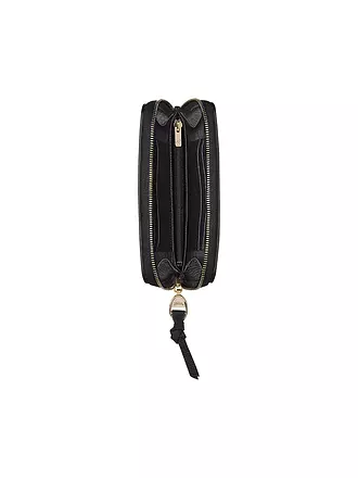 LONGCHAMP | Mailbox Brieftasche im Kompaktformat, Black | beige