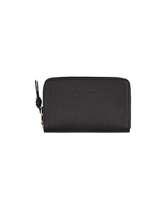 LONGCHAMP | Mailbox Brieftasche im Kompaktformat, Chalk | schwarz