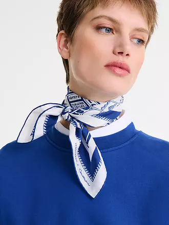 LONGCHAMP | Seidentuch | blau