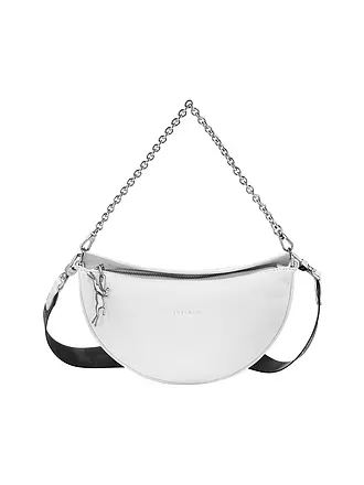 LONGCHAMP | Smile Umhängetasche Small, Blanc | schwarz