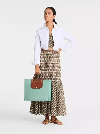 LONGCHAMP | Tote Bag Cabas Longchamp du Marce, Cedre | hellblau
