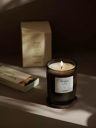 LOOOPS | Duftkerze 250g ROSENROT | dunkelgrün