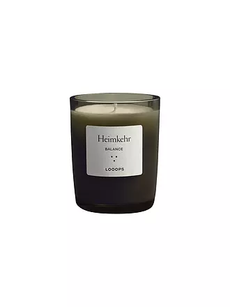 LOOOPS | Duftkerze 75g ROSENROT | dunkelgrün