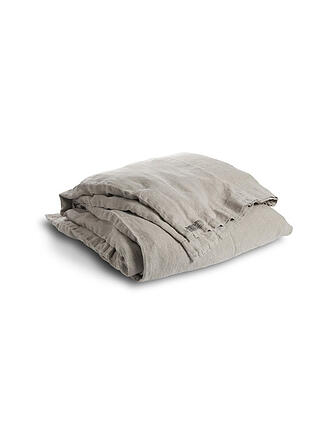 LOVELY LINEN | Leinen-Deckenbezug 135x200cm (Light Grey) | beige