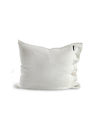 LOVELY LINEN | Leinen-Kissenbezug 70x90cm (Natural Beige) | weiss