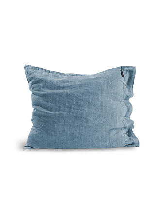 LOVELY LINEN | Leinen-Kissenbezug 70x90cm (Natural Beige) | blau