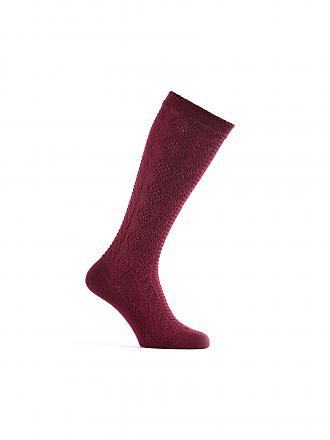 LUISE STEINER | Kniestrümpfe bordo | grün