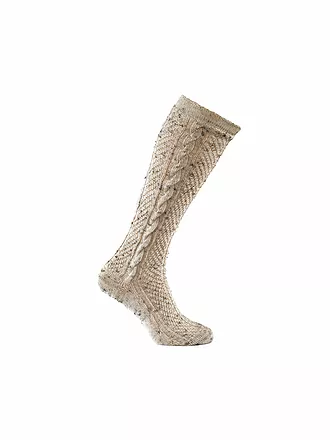 LUISE STEINER | Kniestrümpfe hell beige mele | beige