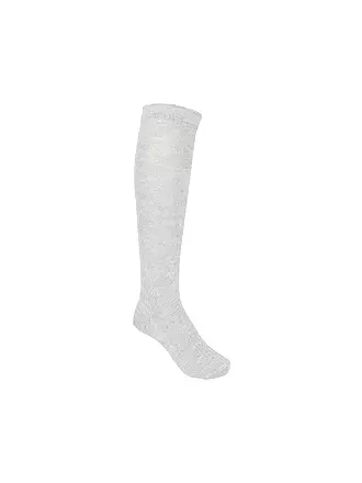 LUISE STEINER | Kniestrümpfe hell beige mele | hellgrau