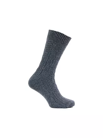 LUISE STEINER | Trachtensocken dunkelgrau | blau