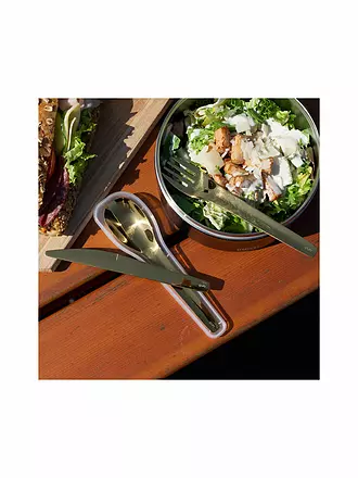 LURCH | Besteck-TO-GO Edelstahl 3tlg gold inkl. Aufbewahrungs-Box | kupfer