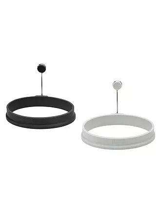 LURCH | Eiformer Rund 2er Set Silikon light-/iron grey | grau