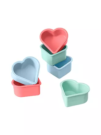 LURCH | Flexiform Tortelett Herz 6er Set Pastel Mix | bunt