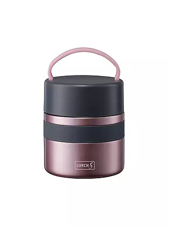 LURCH | Iso-Pot 2.0 Edelstahl 0,5l Grau Metallic | rosa