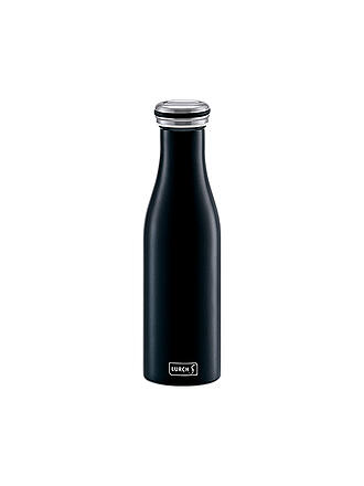 LURCH | Isolier-Flasche Edelstahl 0,5l bordeaux | schwarz