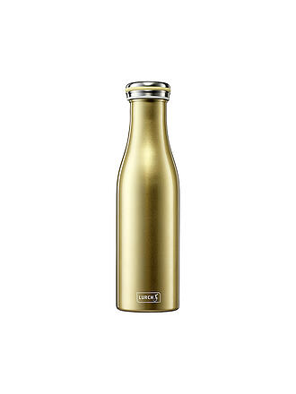 LURCH | Isolierflasche - Thermosflasche Edelstahl 0,5l Anthrazit Metallic | gold