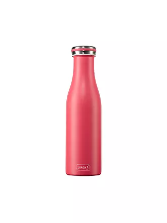 LURCH | Isolierflasche - Thermosflasche Edelstahl 0,5l Anthrazit Metallic | pink
