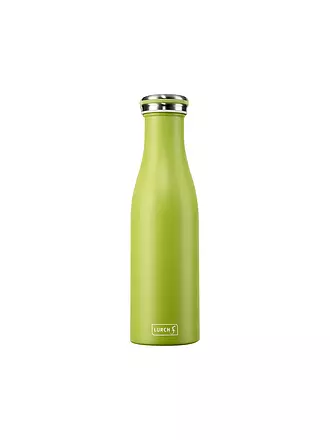 LURCH | Isolierflasche - Thermosflasche Edelstahl 0,5l Anthrazit Metallic | grün