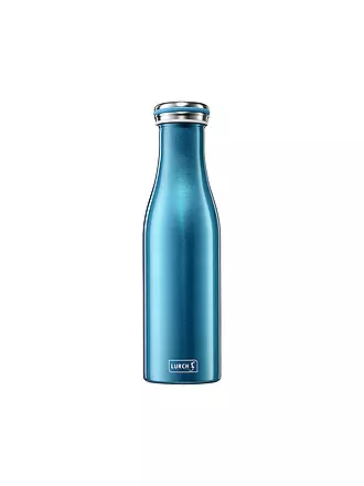 LURCH | Isolierflasche - Thermosflasche Edelstahl 0,5l Blau Metallic | petrol