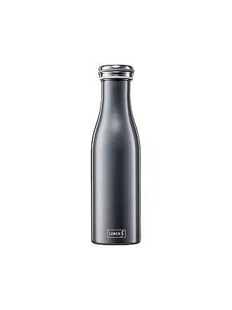 LURCH | Isolierflasche - Thermosflasche Edelstahl 0,5l Blau Metallic | grau