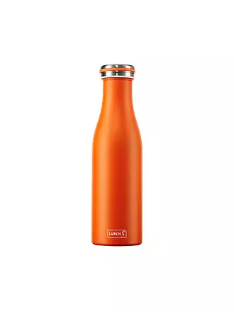 LURCH | Isolierflasche - Thermosflasche Edelstahl 0,5l rosegold | orange