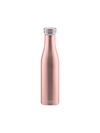 LURCH | Isolierflasche - Thermosflasche Edelstahl 0,75l Anthrazit Metallic | rosa