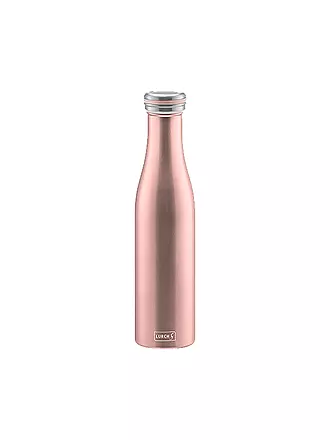 LURCH | Isolierflasche - Thermosflasche Edelstahl 0,75l Anthrazit Metallic | rosa