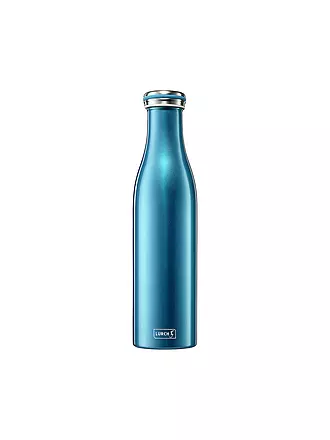LURCH | Isolierflasche - Thermosflasche Edelstahl 0,75l Anthrazit Metallic | petrol