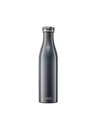 LURCH | Isolierflasche - Thermosflasche Edelstahl 0,75l Anthrazit Metallic | grün