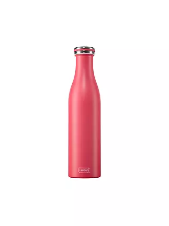 LURCH | Isolierflasche - Thermosflasche Edelstahl 0,75l Anthrazit Metallic | pink