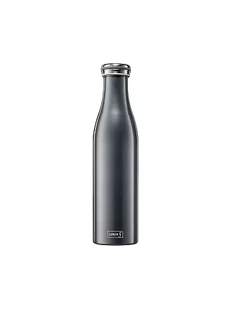 LURCH | Isolierflasche - Thermosflasche Edelstahl 0,75l Pearl Green | grau